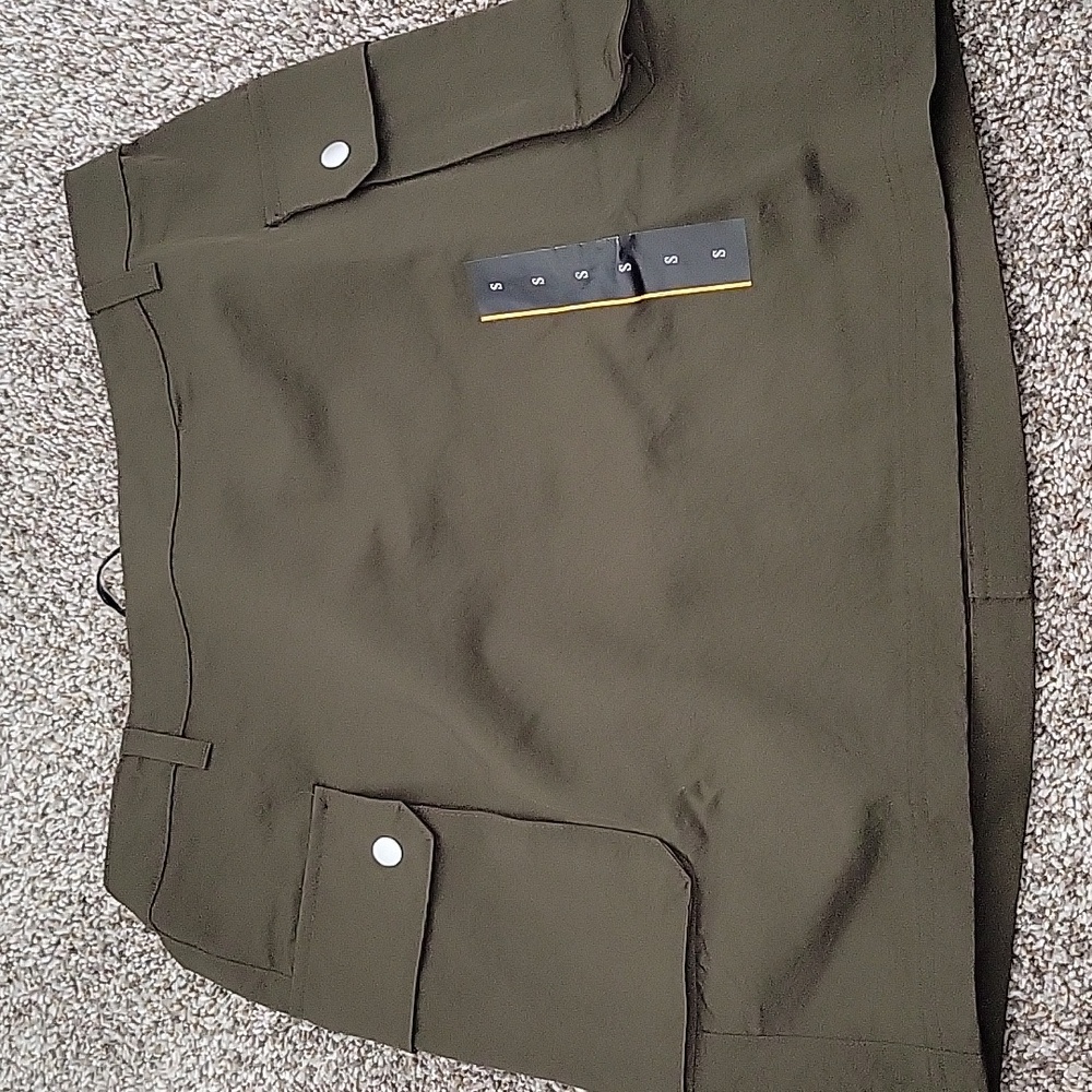 NWT Women's Cargo Mini Skirt - Future Collective Dark Olive Green - Picture 6 of 6